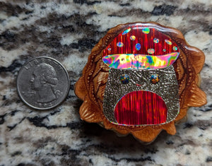 Squish mushroom w/ 2 opal eyes