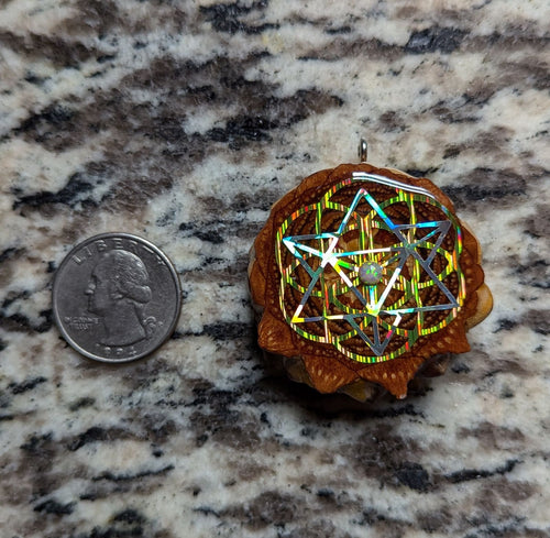 Seed of life merkabah w/opal