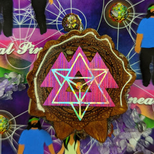 Merkabah over purple laser wakaan with opal
